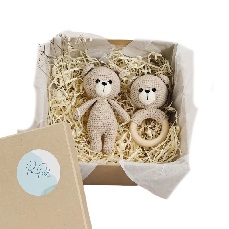 Montessori Toys Factory - Natural Wooden Ring Crochet