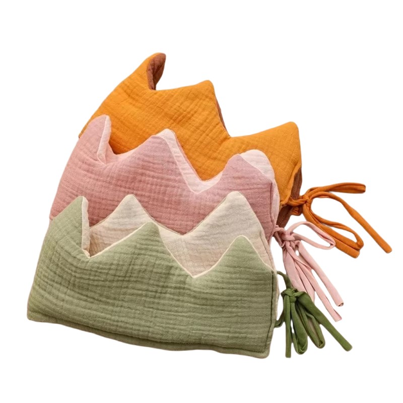 Newborn Props Factory - Solid Muslin Baby Crown Party