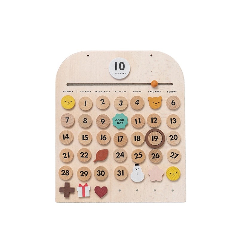 Wooden Calendar Factory - Beech Perpetual Home Decor