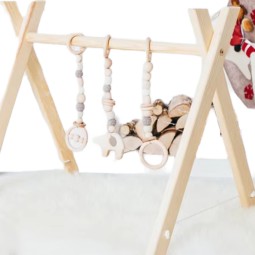 Baby Play Gym Supplier - Foldable Wooden Non-Toxic Bar