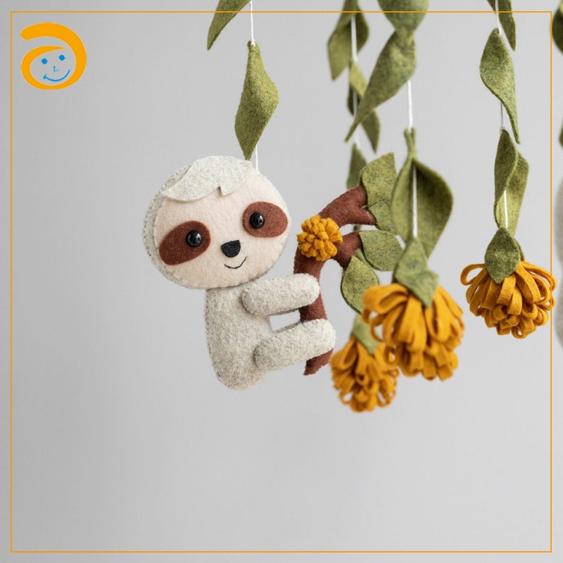 Baby Mobile Supplier - Nordic Felt Animal Pom Pom