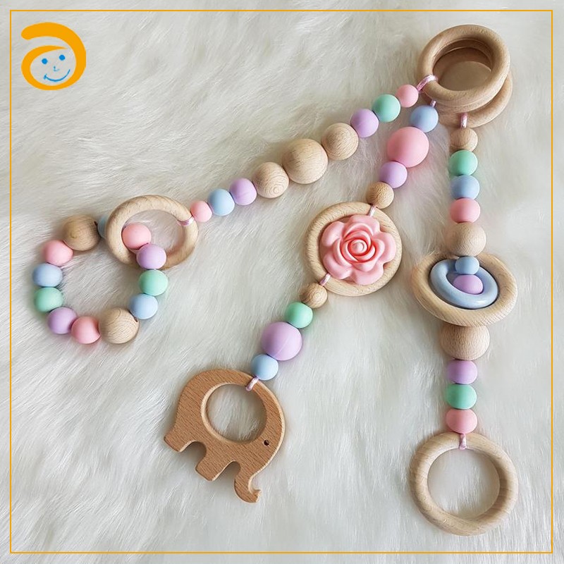 Wood Teether Manufacturer - Crochet Beissring Baby Toy