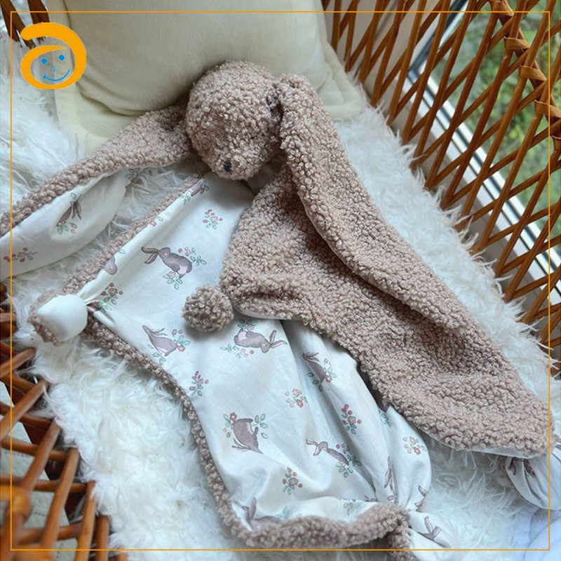Baby Pacifier Supplier - Plush Bunny Soothing Teething Towel