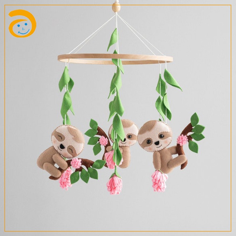 Baby Mobile Supplier - Nordic Felt Animal Pom Pom