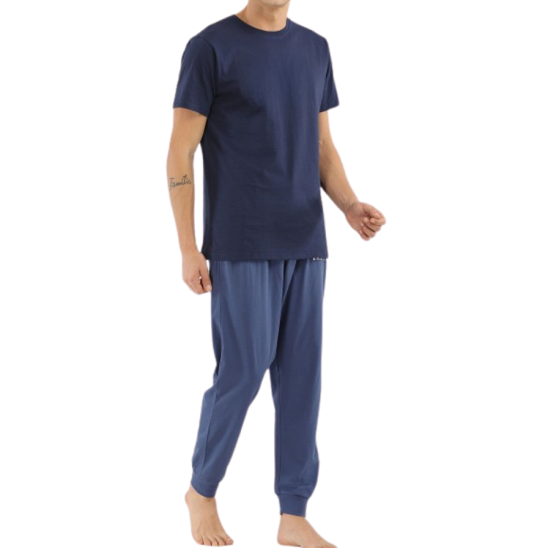 Men's Pajamas Factory - Hooded Short Sleeve Cotton