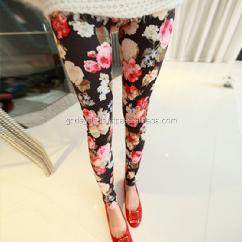 Yoga Pants Supplier - High Quality Fancy Floral