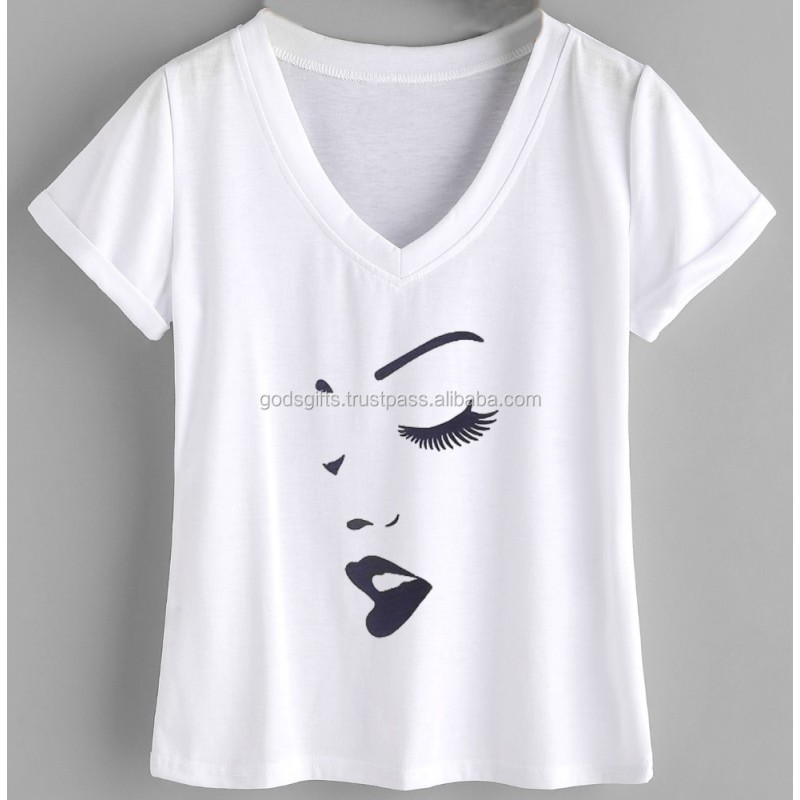 V-Neck T-Shirt Factory - Wholesale Blank Custom