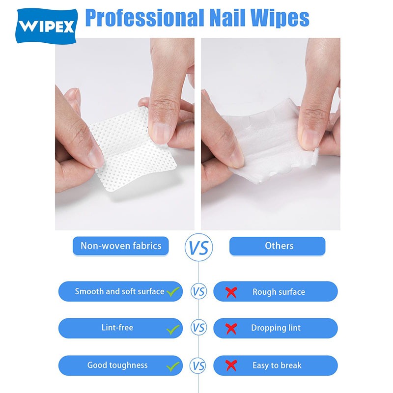 Nail Wipes Supplier - Custom Size Polish Remover