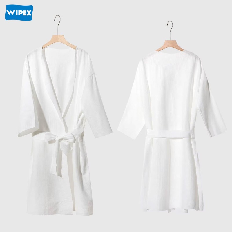 Disposable Bathrobe Supplier - Perforated Cotton Salon