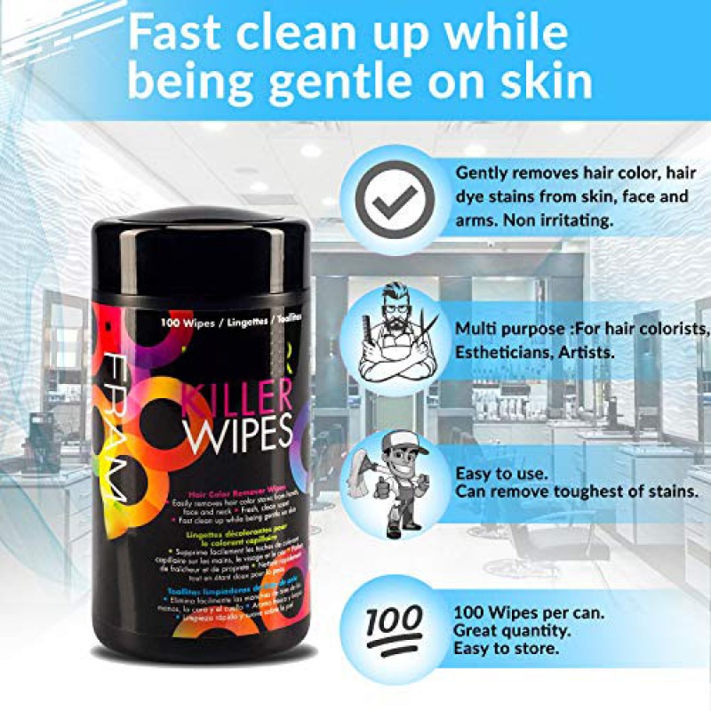 Hair Dye Wipes Supplier - Salon Easy Clean Skin