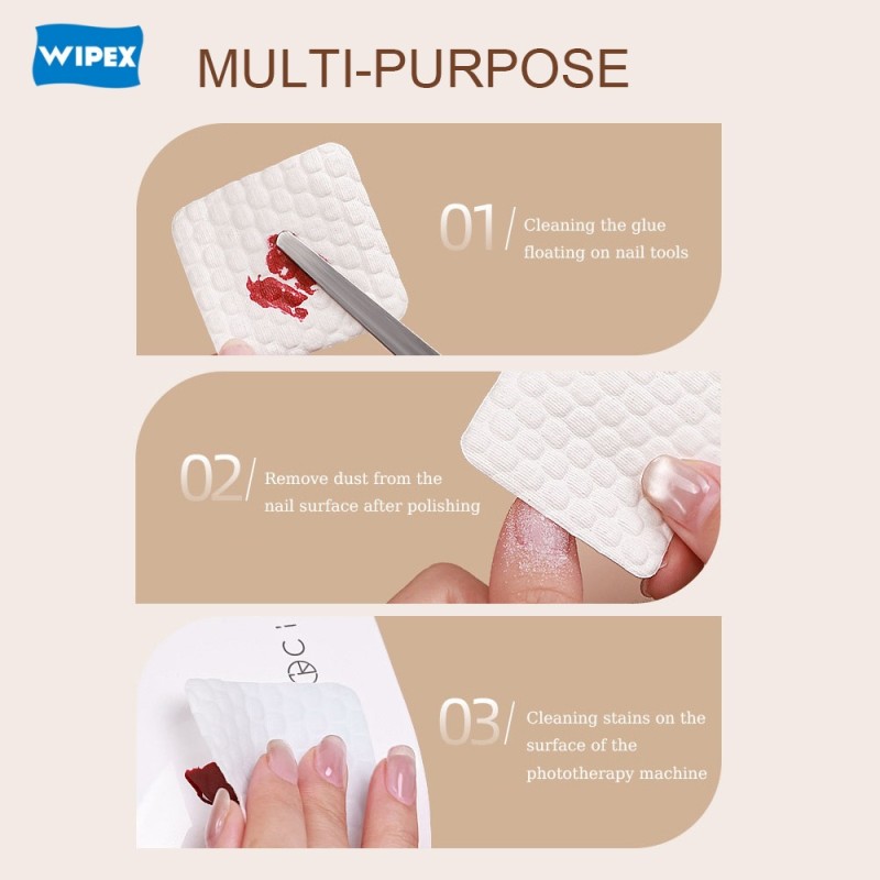 Nail Wipes Manufacturer - Lint Free Makeup Remover Round