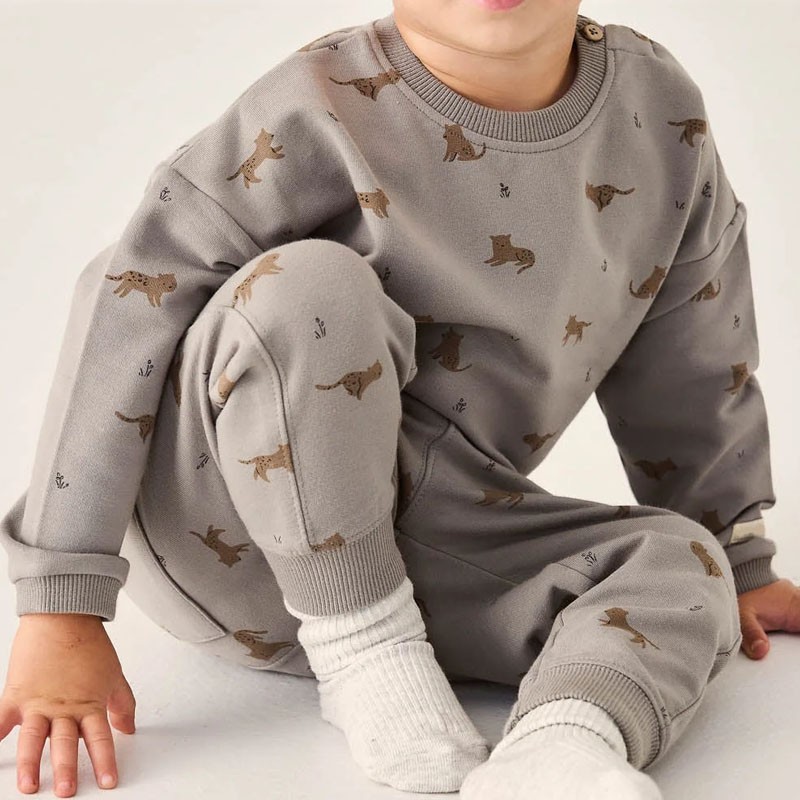 Kids Tracksuits Supplier - Organic Cotton Sweatshirt Jogger
