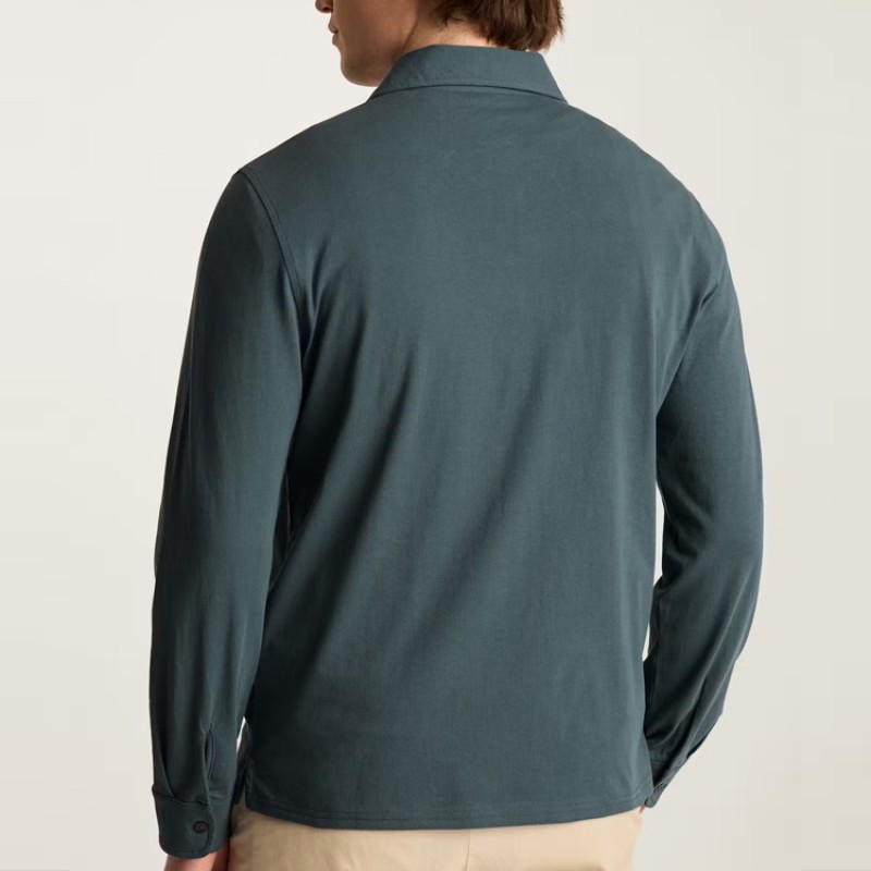 Men's Polo Shirt Factory - Organic Cotton Long Sleeve