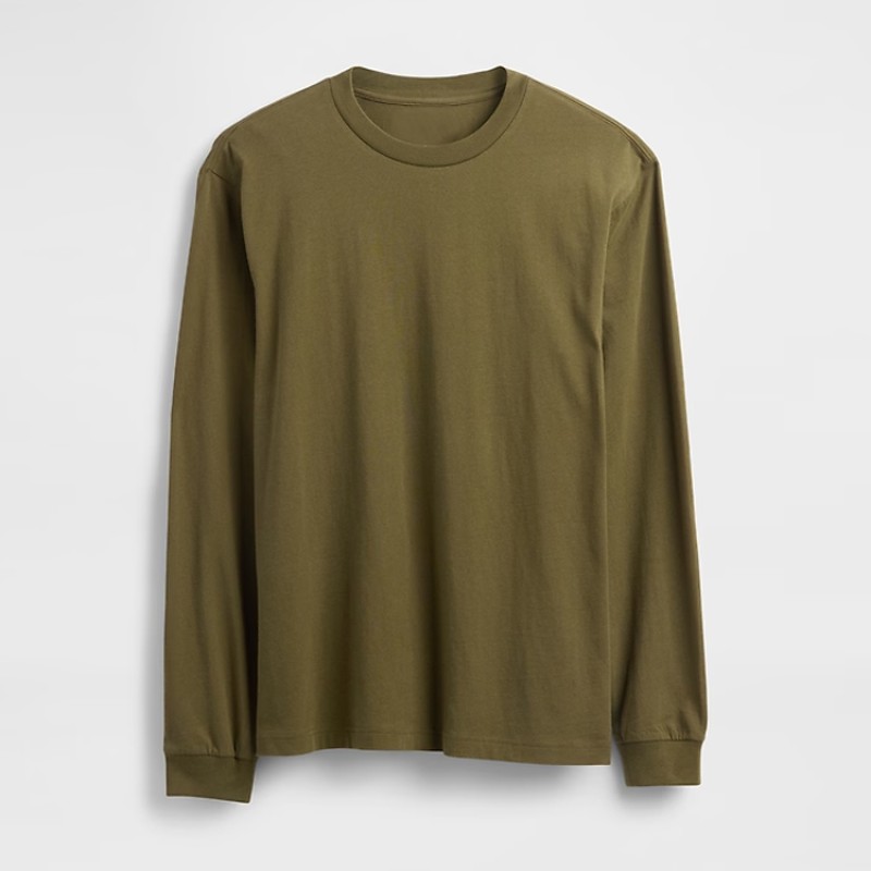 Men's T-Shirt Factory - Organic Cotton Long Sleeve Fitted