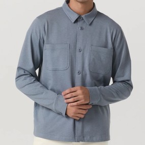 Men's Shirt Manufacturer - Organic Cotton Overshirt Button