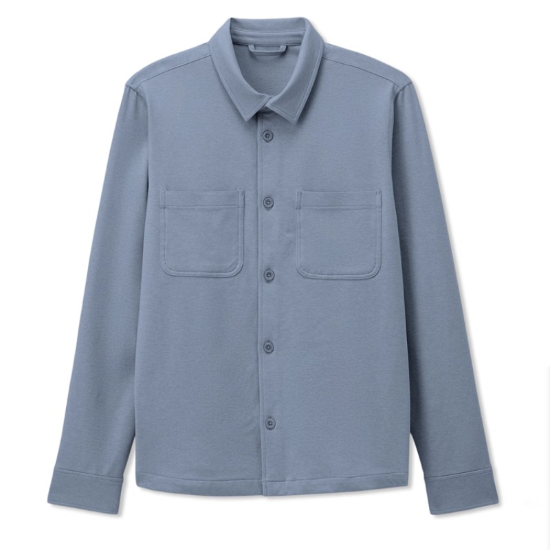 Men's Shirt Manufacturer - Organic Cotton Overshirt Button