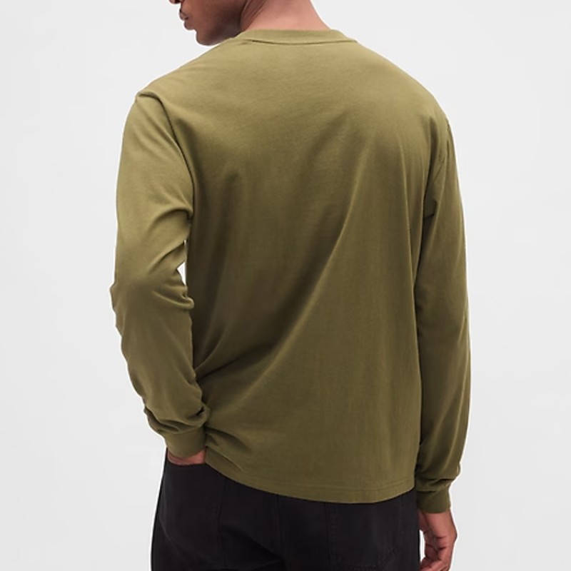 Men's T-Shirt Factory - Organic Cotton Long Sleeve Fitted