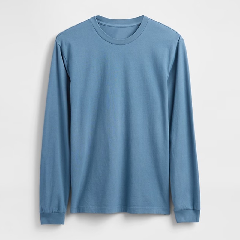 Men's T-Shirt Factory - Organic Cotton Long Sleeve Fitted