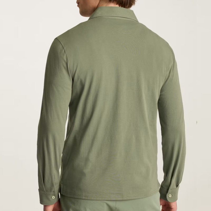 Men's Polo Shirt Factory - Organic Cotton Long Sleeve