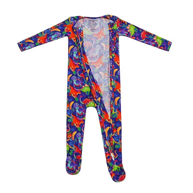 Baby Romper Supplier - Organic Bamboo 2 Way Zip