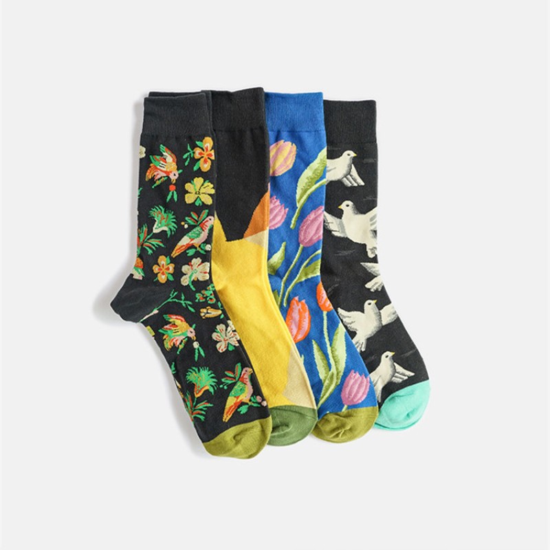 Men's Socks Supplier - Hemp Organic Cotton Jacquard