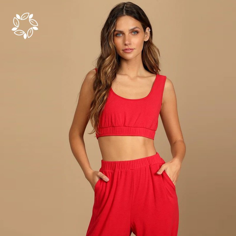Activewear Set Factory - Organic Cropped Bra Joggers