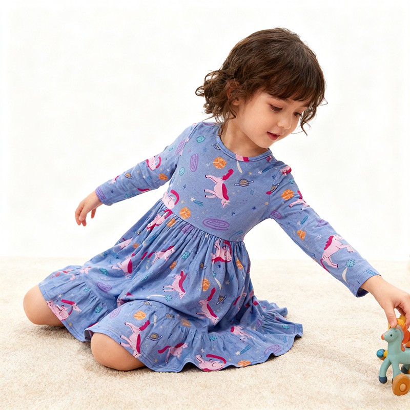 Girls Dresses Manufacturer - Organic Bamboo Long Sleeve
