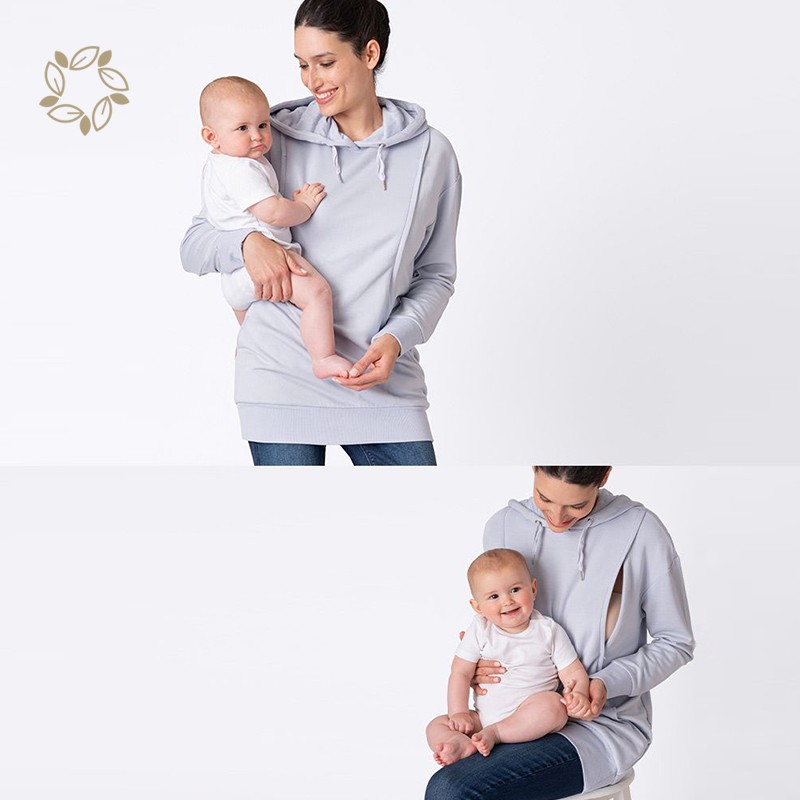 Nursing Hoodie Manufacturer - Bamboo Cotton Terry Open