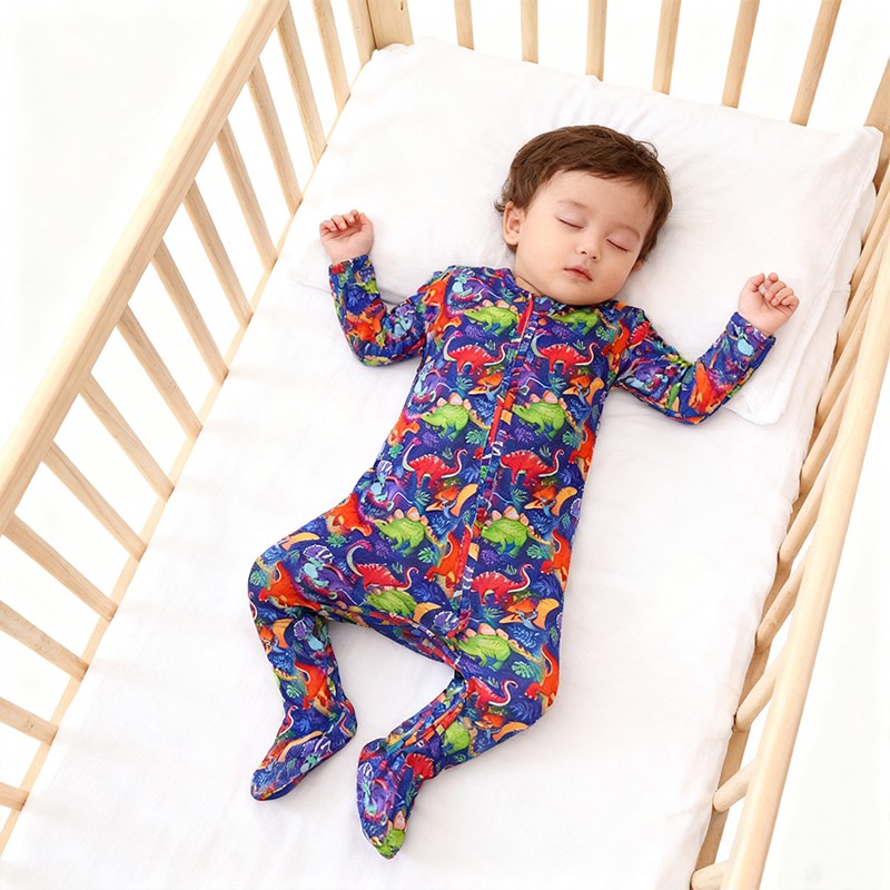 Baby Romper Supplier - Organic Bamboo 2 Way Zip