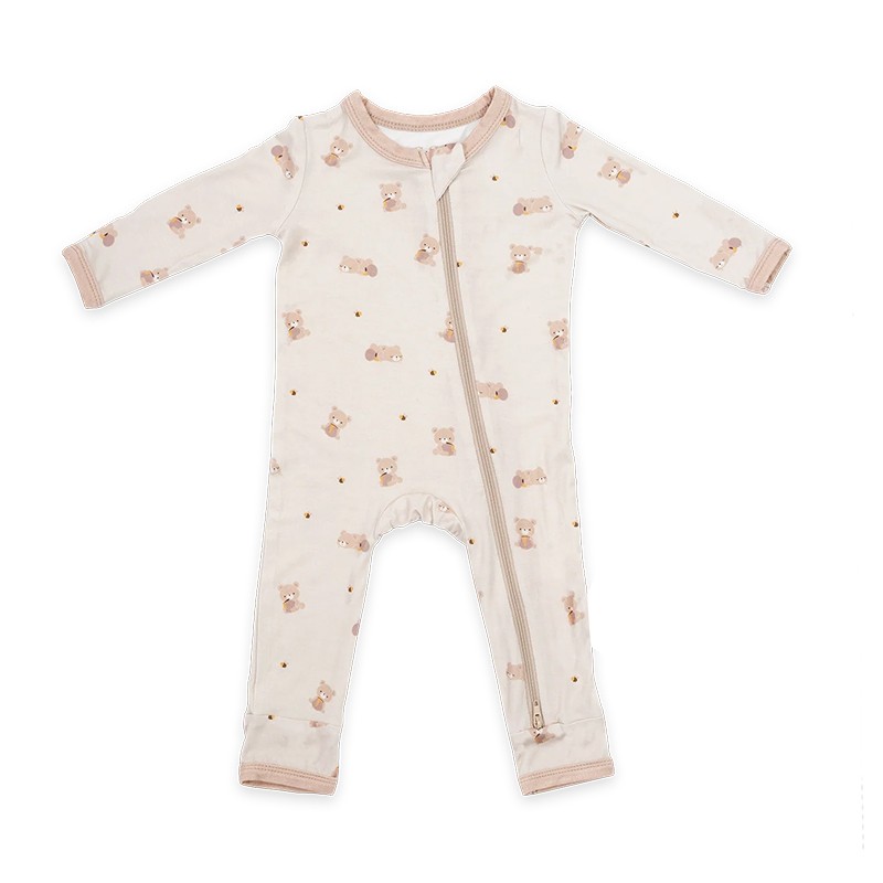 Baby Romper Manufacturer - Organic Bamboo Two Way Zipper