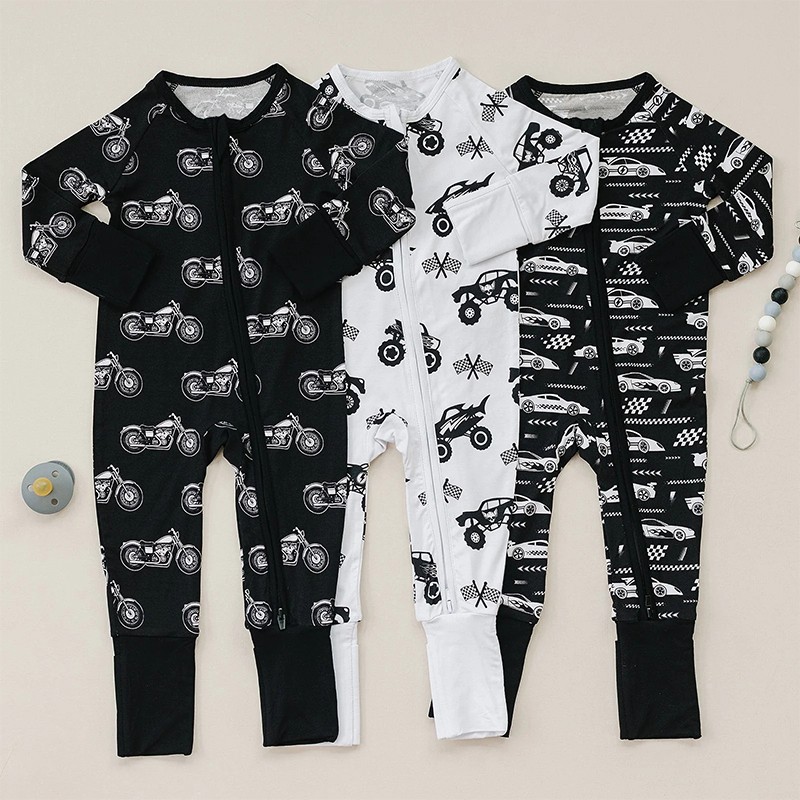 Baby Onesie Supplier - Organic Bamboo Zip Romper