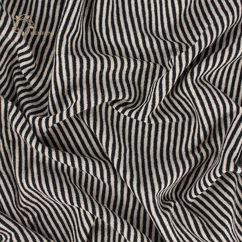 Sweatshirt Fabric Manufacturer - Hemp Cotton Striped Jersey