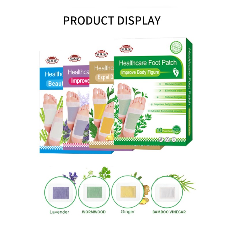 Natural Herbal Detox Foot Patch Deep Cleansing Improve Sleep Patch Detox Foot