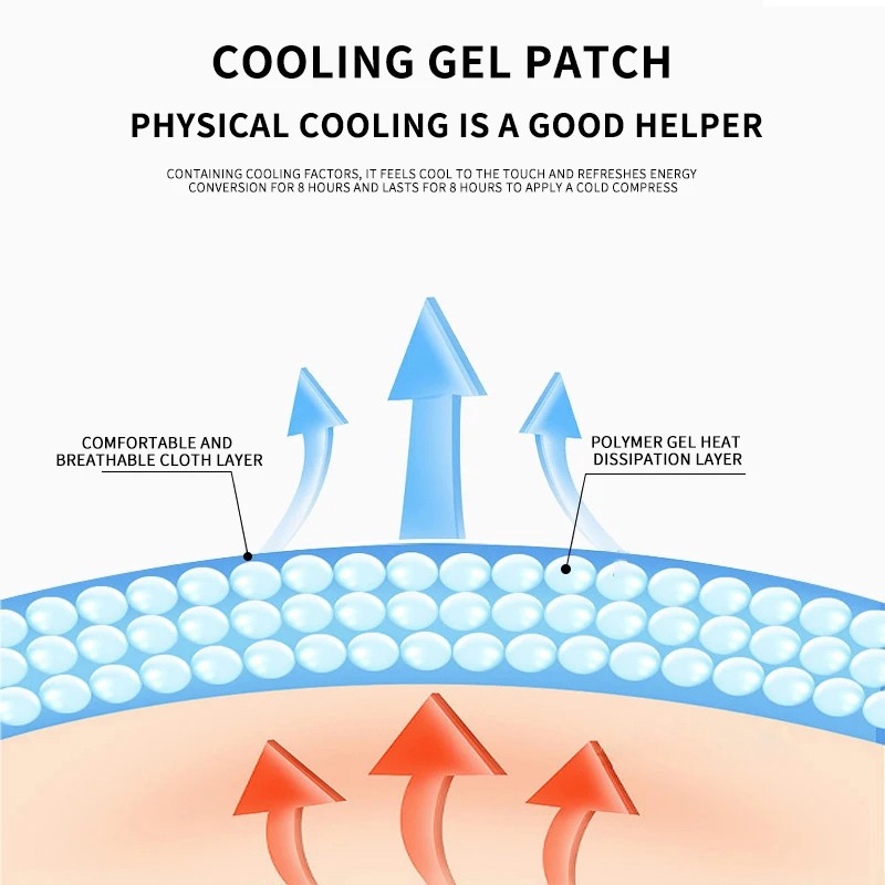 High Quality Hydrogel Cooling Patch Medical Baby Instant Forehead Cool Patches
