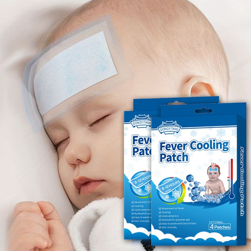Factory OEM Hydrogel Kids Forehead Patch Baby Ice Cold Patch