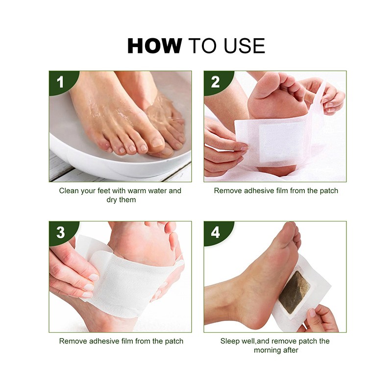 Natural Herbal Detox Foot Patch Deep Cleansing Improve Sleep Patch Detox Foot