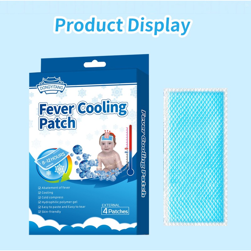 Kids Cooling Gel Patch Hydrogel Cooling Patches