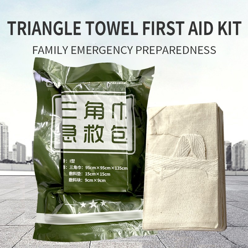 Factory Supply Triangle Towel First Aid Kit Sterile Wound Dressing Medical Hemostatic Gauze