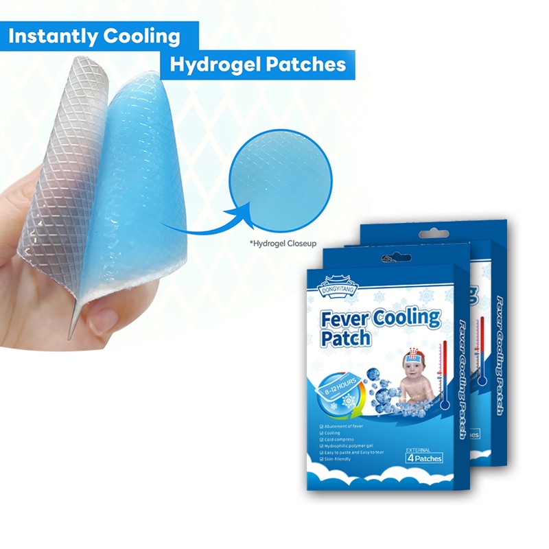 Hot Products Hydrogel Kids Forehead Patch Factory Supply Cooling Patches Ice Cold Patch