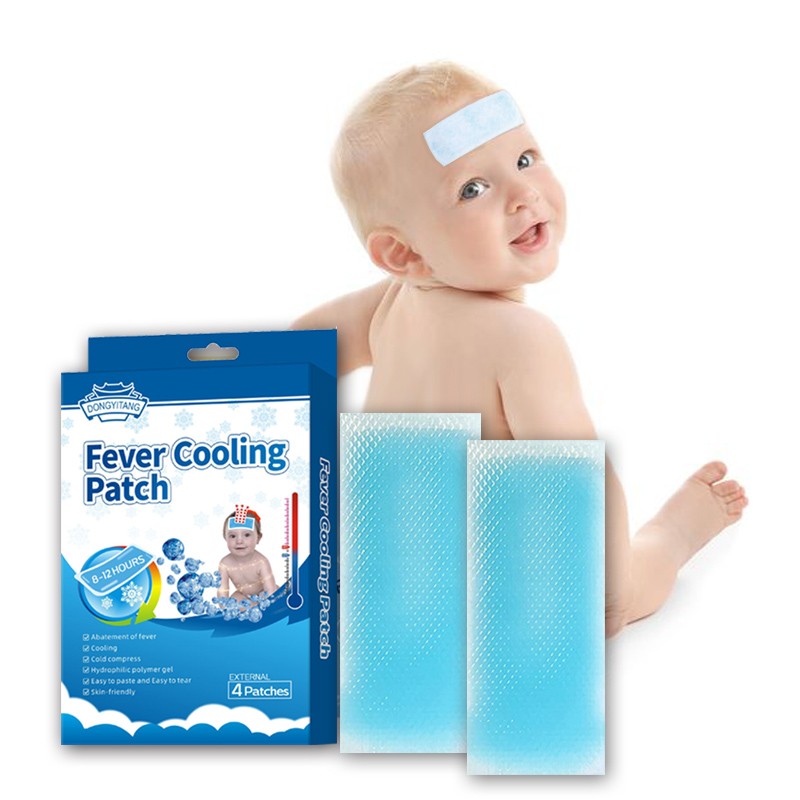 Factory OEM Hydrogel Kids Forehead Patch Baby Ice Cold Patch