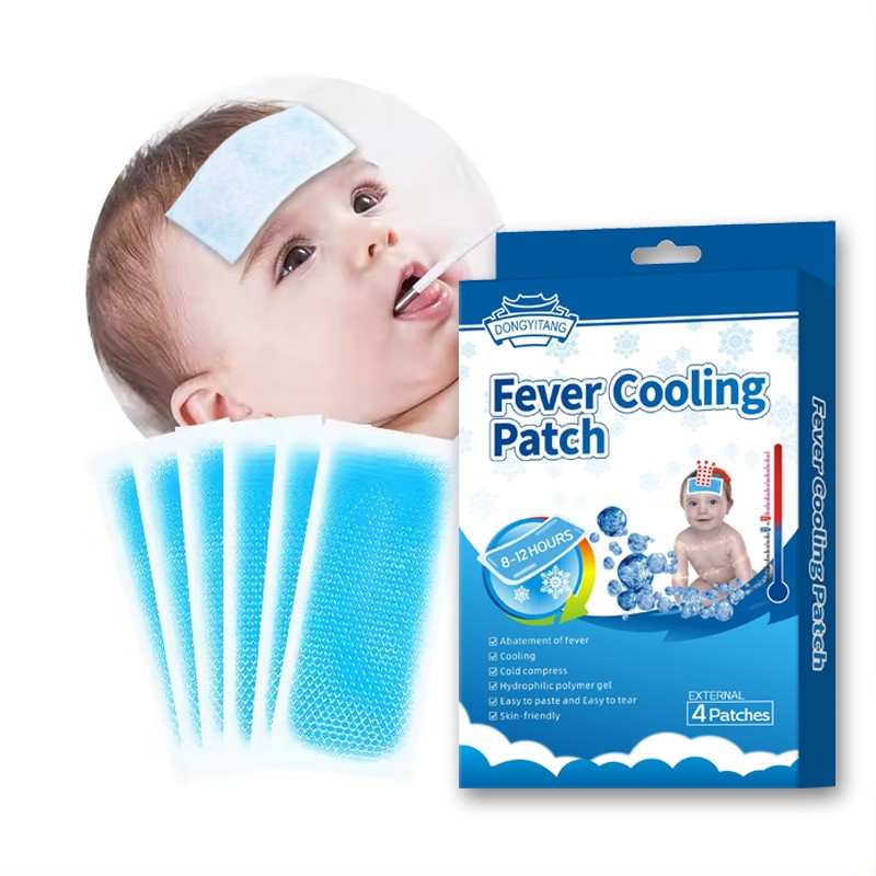 OEM/ODM Private Label Cooling Ptach No Side Effects Forehead Cooling Gel Patch