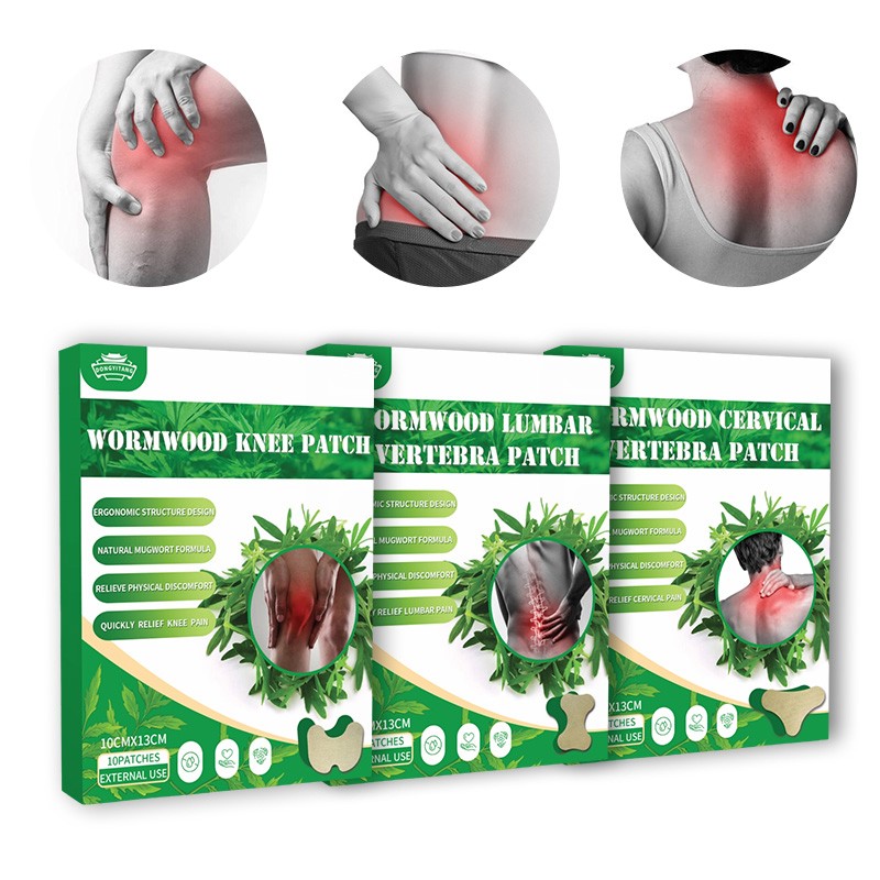 Natural Wormwood Chinese Herbal Patch Self-Heating Knee Pain Patch