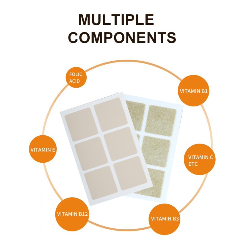 Private Label Factory Supply Vitamin Supplementation Patch Transdermal Patch Multivitamin Patches