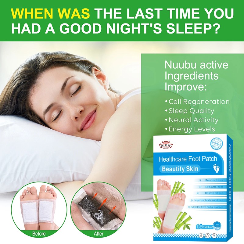 High Quality 2in1 Natural Foot Sleep Ginger Detox Patch Deep Cleaning