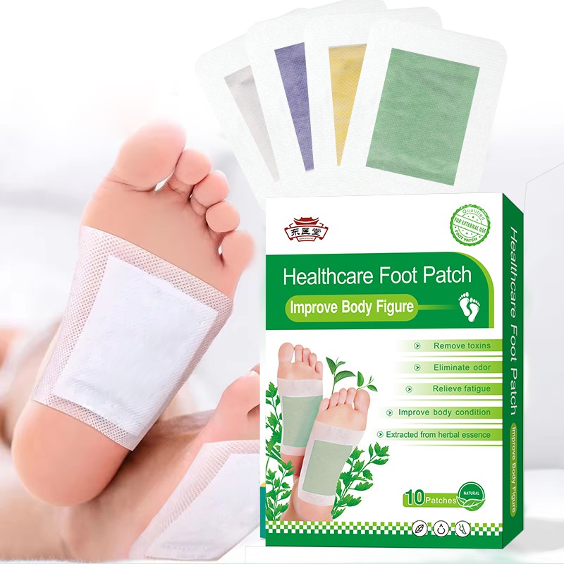 Factory Supply Herbal Foot Pads Bamboo Ginger Cleaning Detox Foot Patch Lavender Wormwood Health Feet Patch