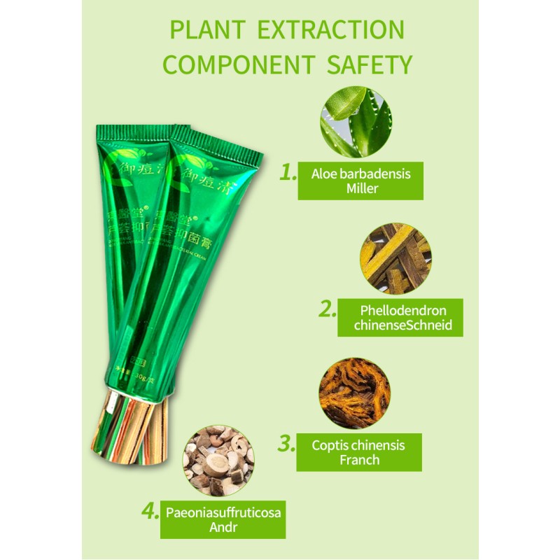 Private Label Acne Skin Cream Herbal Plant Formula Aloe Moisturizer Acne Cream