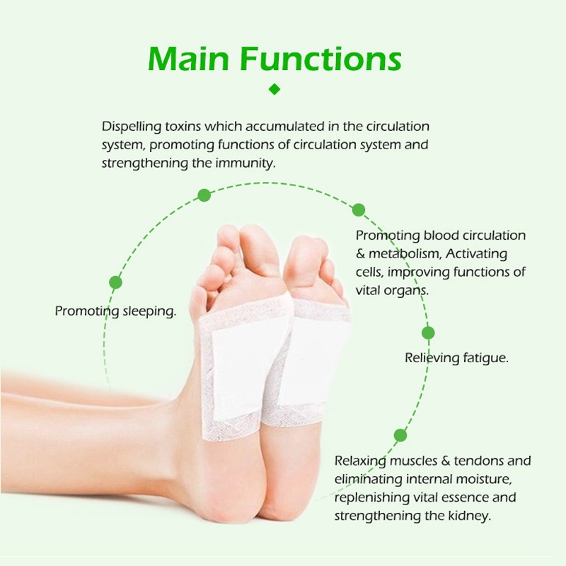 Improve Sleep Quality Body Detox Slimming Foot Pads Natural Herbal Deep Cleansing Detox Foot Patch