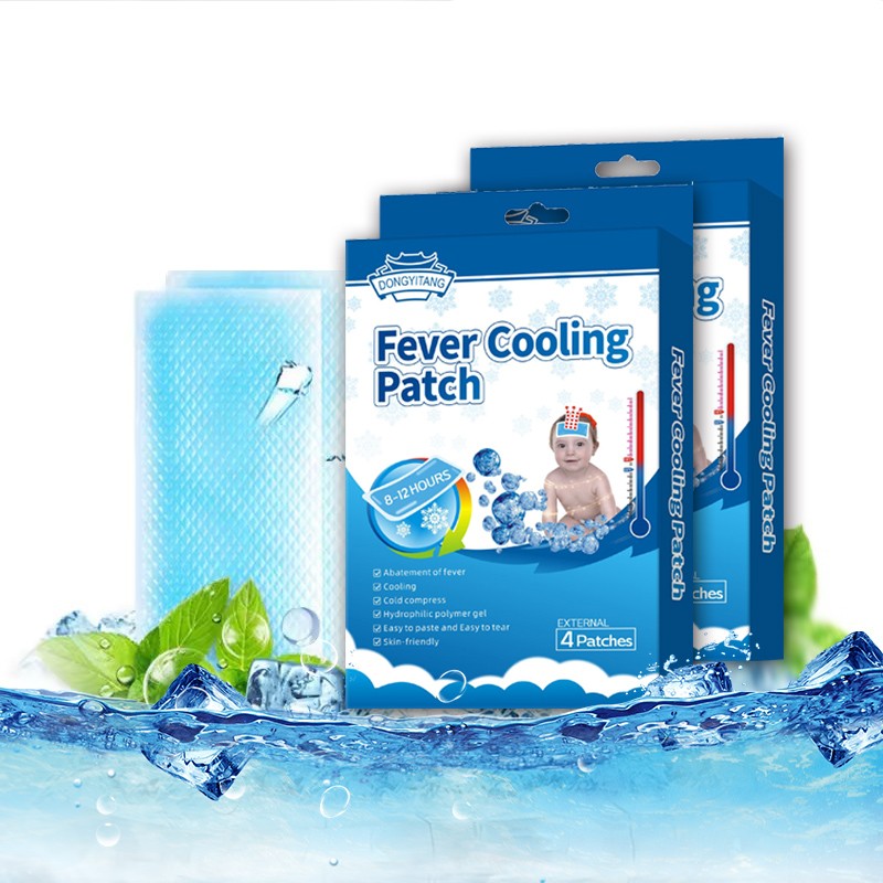 Hot Products Hydrogel Kids Forehead Patch Factory Supply Cooling Patches Ice Cold Patch