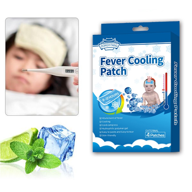 Hot Products Hydrogel Kids Forehead Patch Factory Supply Cooling Patches Ice Cold Patch