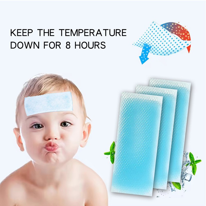 OEM/ODM Private Label Cooling Ptach No Side Effects Forehead Cooling Gel Patch